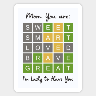 Cute Word Game for Mothers Day Magnet